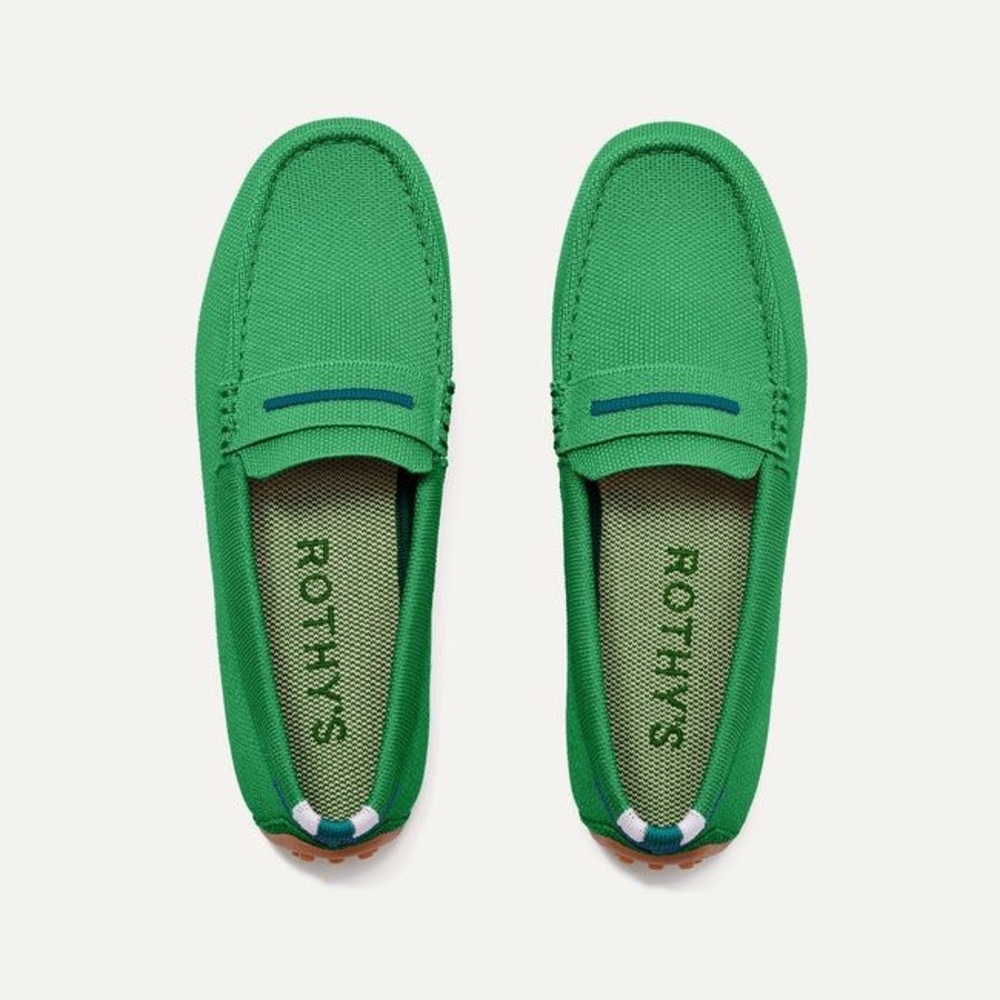 Rothy's Vibrant Green Women's Slip-Ons